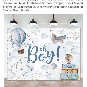 Oh Boy! Travel Theme Backdrop 5x7